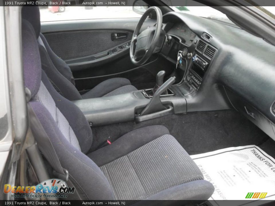 1991 Toyota MR2 Coupe Black / Black Photo #13