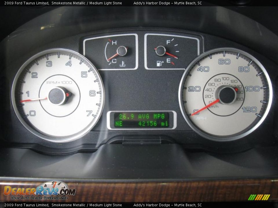 2009 Ford Taurus Limited Smokestone Metallic / Medium Light Stone Photo #25