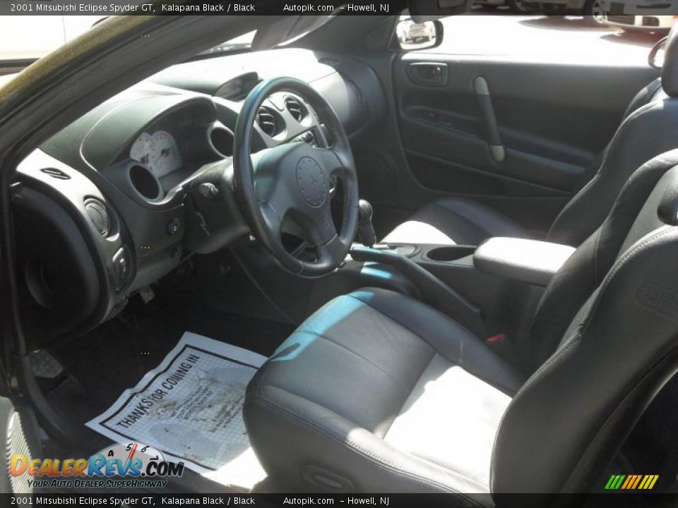 2001 Mitsubishi Eclipse Spyder GT Kalapana Black / Black Photo #17