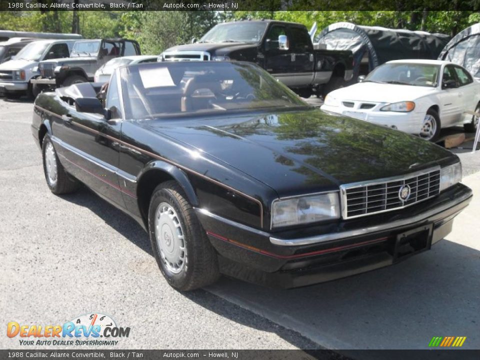 1988 Cadillac Allante Convertible Black / Tan Photo #1