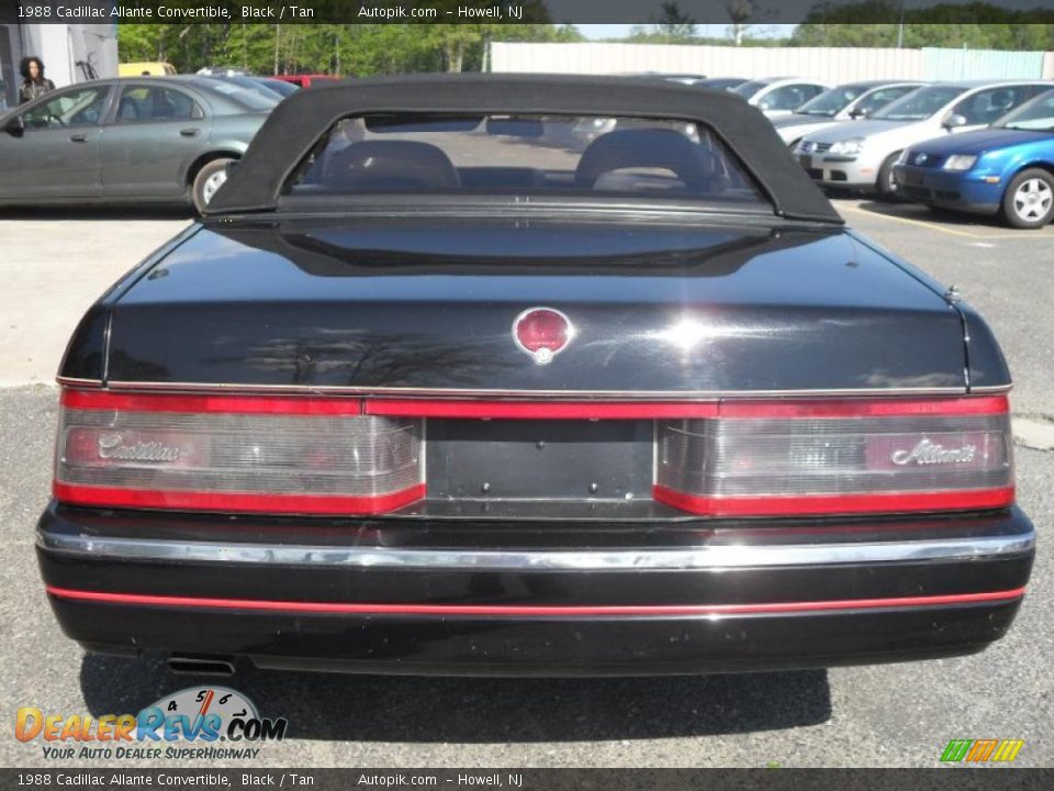 1988 Cadillac Allante Convertible Black / Tan Photo #7