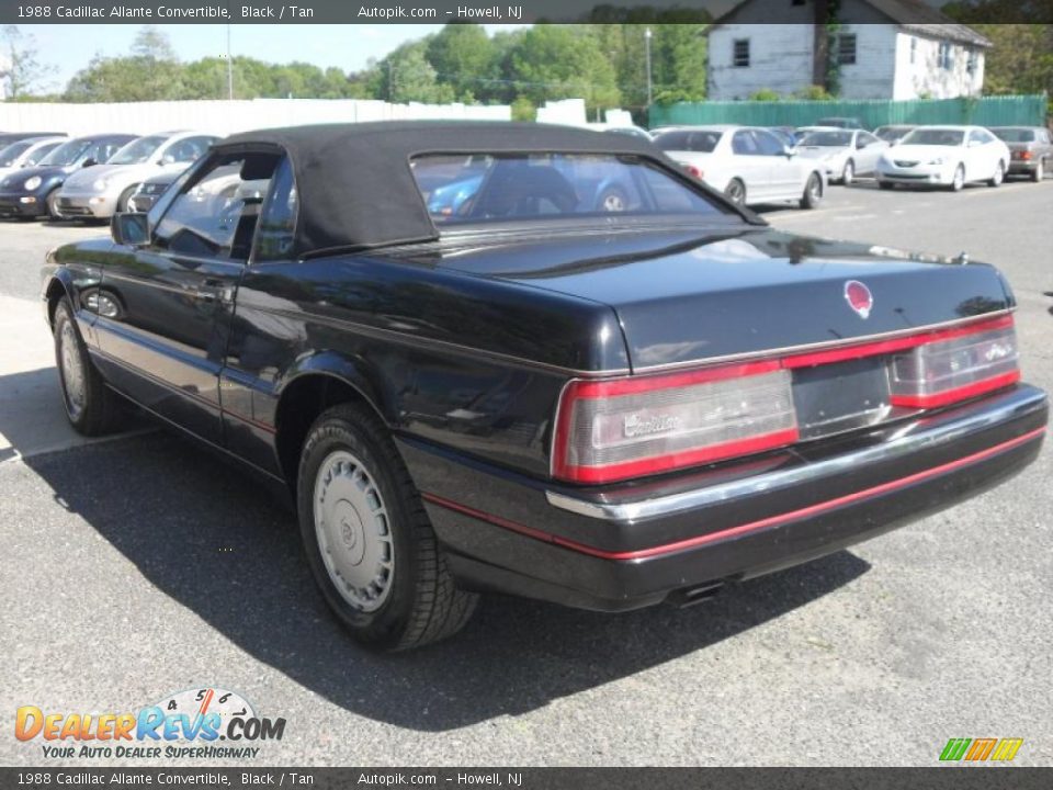 1988 Cadillac Allante Convertible Black / Tan Photo #8