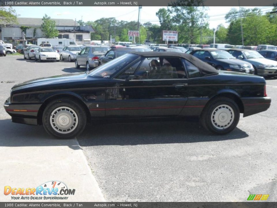 1988 Cadillac Allante Convertible Black / Tan Photo #9