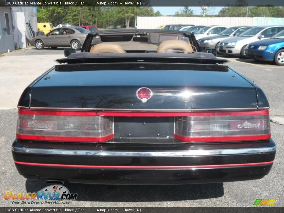 1988 Cadillac Allante Convertible Black / Tan Photo #13