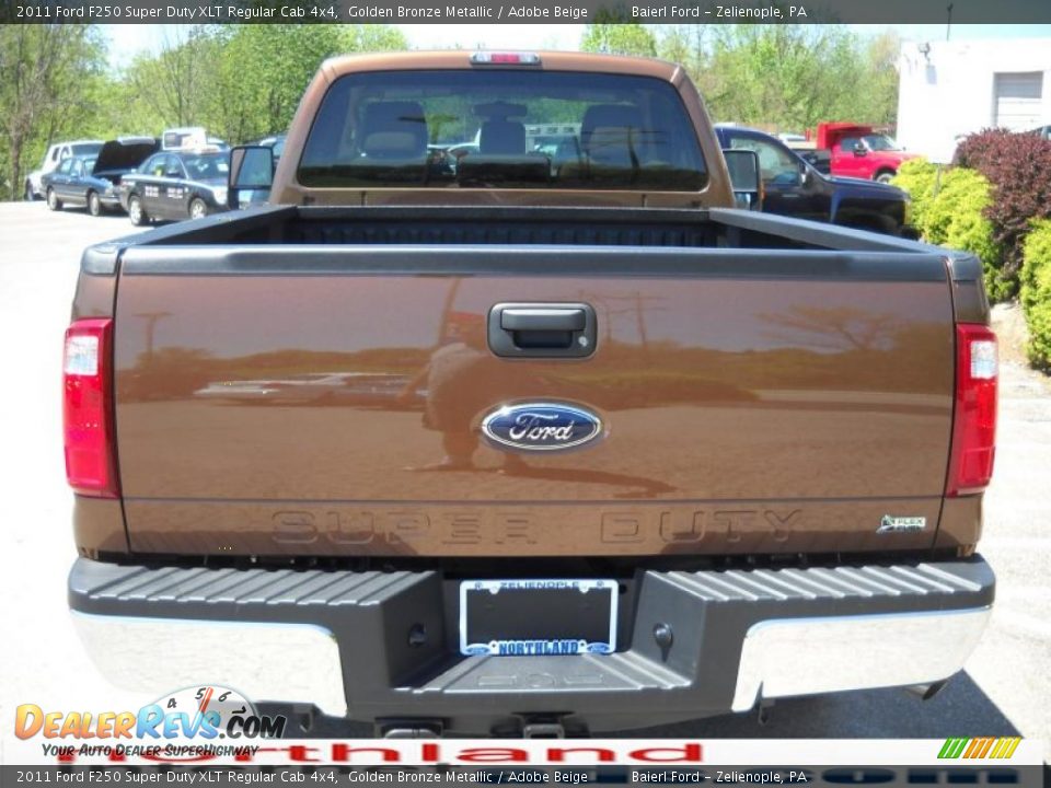 2011 Ford F250 Super Duty XLT Regular Cab 4x4 Golden Bronze Metallic / Adobe Beige Photo #9