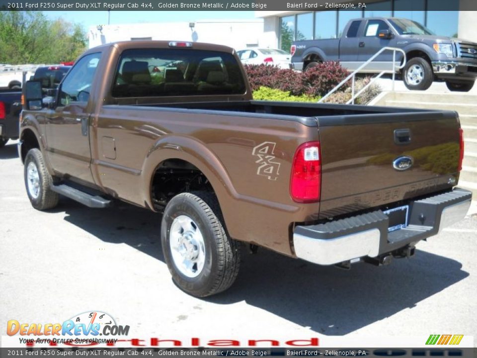 2011 Ford F250 Super Duty XLT Regular Cab 4x4 Golden Bronze Metallic / Adobe Beige Photo #10