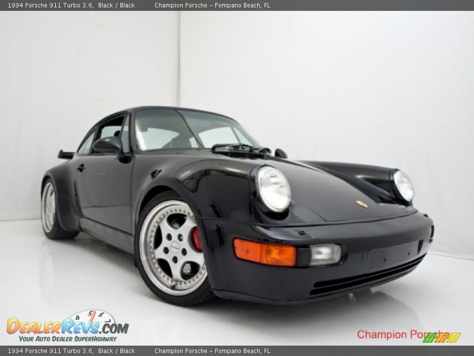 Front 3/4 View of 1994 Porsche 911 Turbo 3.6 Photo #2