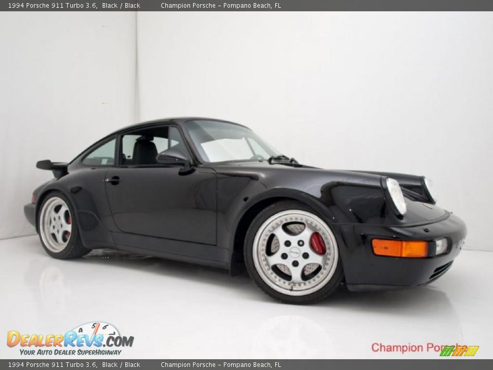 Black 1994 Porsche 911 Turbo 3.6 Photo #5