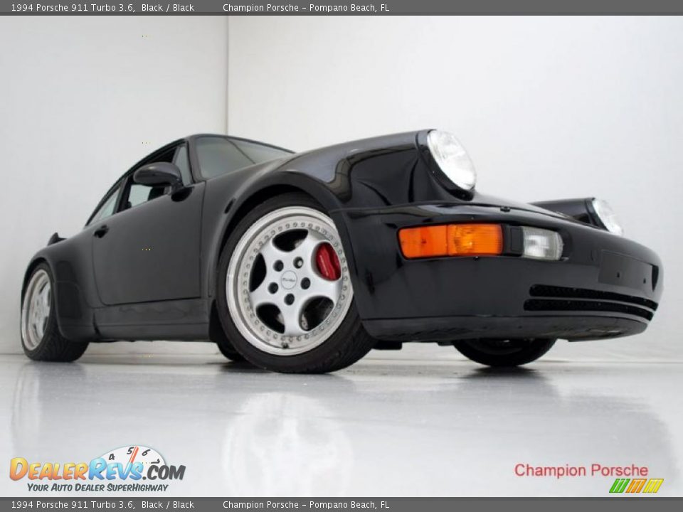 Black 1994 Porsche 911 Turbo 3.6 Photo #6
