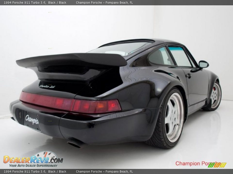 Black 1994 Porsche 911 Turbo 3.6 Photo #8