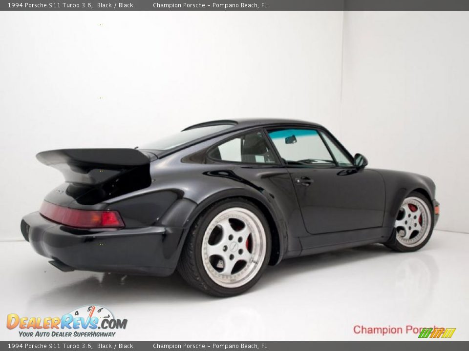 Black 1994 Porsche 911 Turbo 3.6 Photo #11
