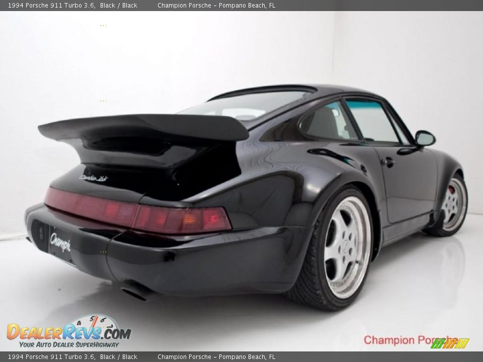 Black 1994 Porsche 911 Turbo 3.6 Photo #12