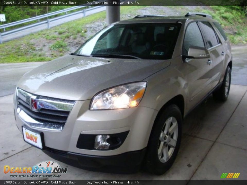 2009 Saturn Outlook XR AWD Gold Mist / Black Photo #5