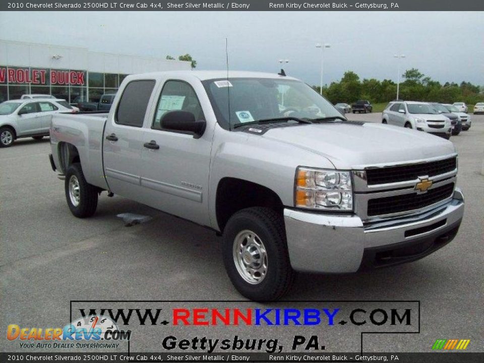 2010 Chevrolet Silverado 2500HD LT Crew Cab 4x4 Sheer Silver Metallic / Ebony Photo #1