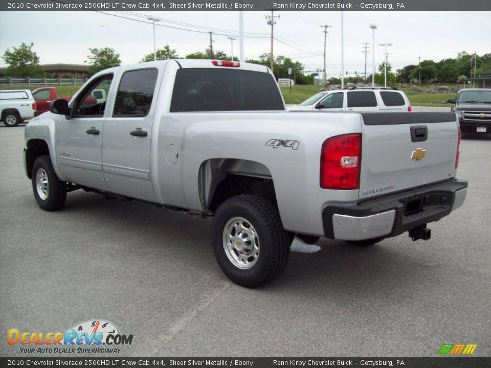 2010 Chevrolet Silverado 2500HD LT Crew Cab 4x4 Sheer Silver Metallic / Ebony Photo #3
