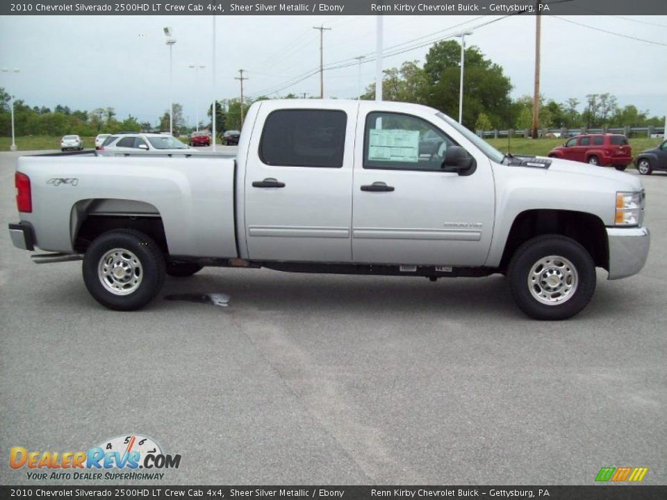 2010 Chevrolet Silverado 2500HD LT Crew Cab 4x4 Sheer Silver Metallic / Ebony Photo #4