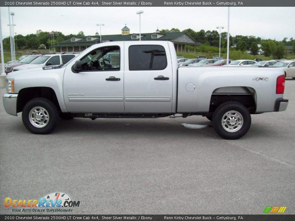 2010 Chevrolet Silverado 2500HD LT Crew Cab 4x4 Sheer Silver Metallic / Ebony Photo #5