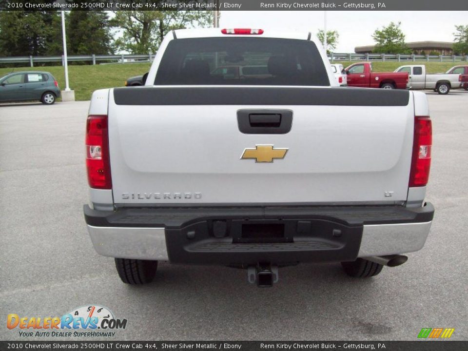 2010 Chevrolet Silverado 2500HD LT Crew Cab 4x4 Sheer Silver Metallic / Ebony Photo #6