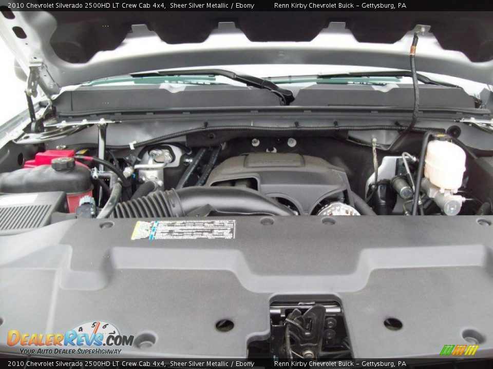 2010 Chevrolet Silverado 2500HD LT Crew Cab 4x4 Sheer Silver Metallic / Ebony Photo #8