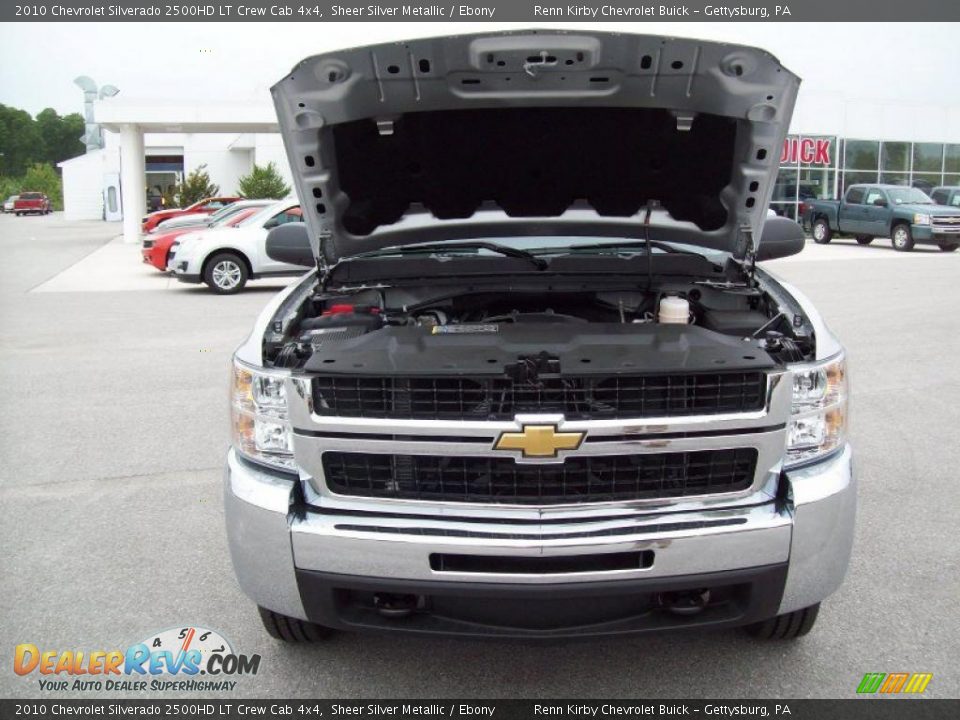 2010 Chevrolet Silverado 2500HD LT Crew Cab 4x4 Sheer Silver Metallic / Ebony Photo #9