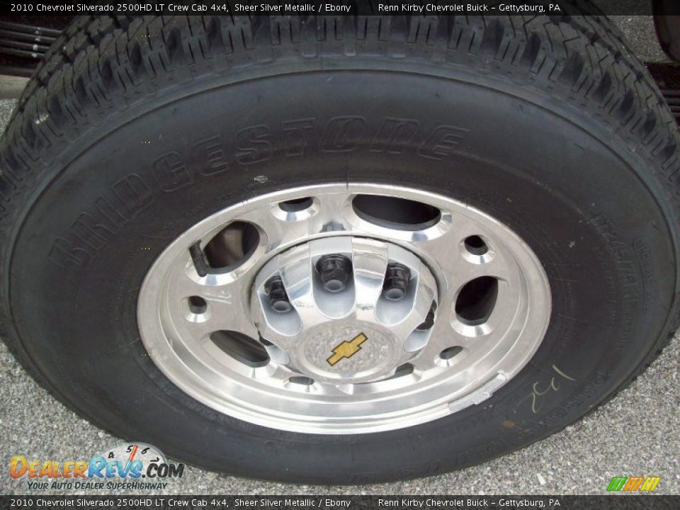2010 Chevrolet Silverado 2500HD LT Crew Cab 4x4 Sheer Silver Metallic / Ebony Photo #11