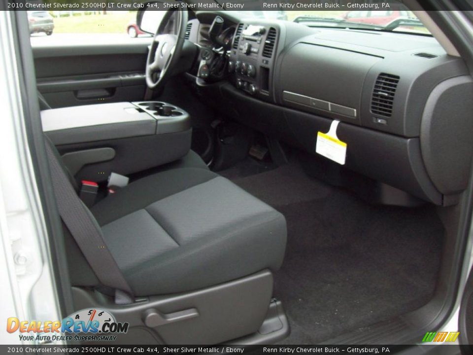 2010 Chevrolet Silverado 2500HD LT Crew Cab 4x4 Sheer Silver Metallic / Ebony Photo #13
