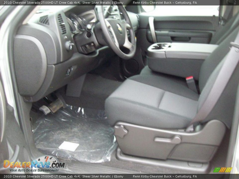 2010 Chevrolet Silverado 2500HD LT Crew Cab 4x4 Sheer Silver Metallic / Ebony Photo #14