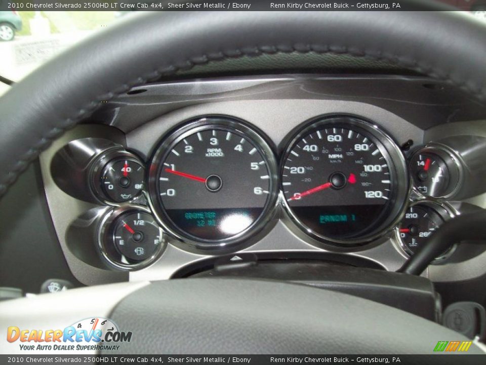 2010 Chevrolet Silverado 2500HD LT Crew Cab 4x4 Sheer Silver Metallic / Ebony Photo #18