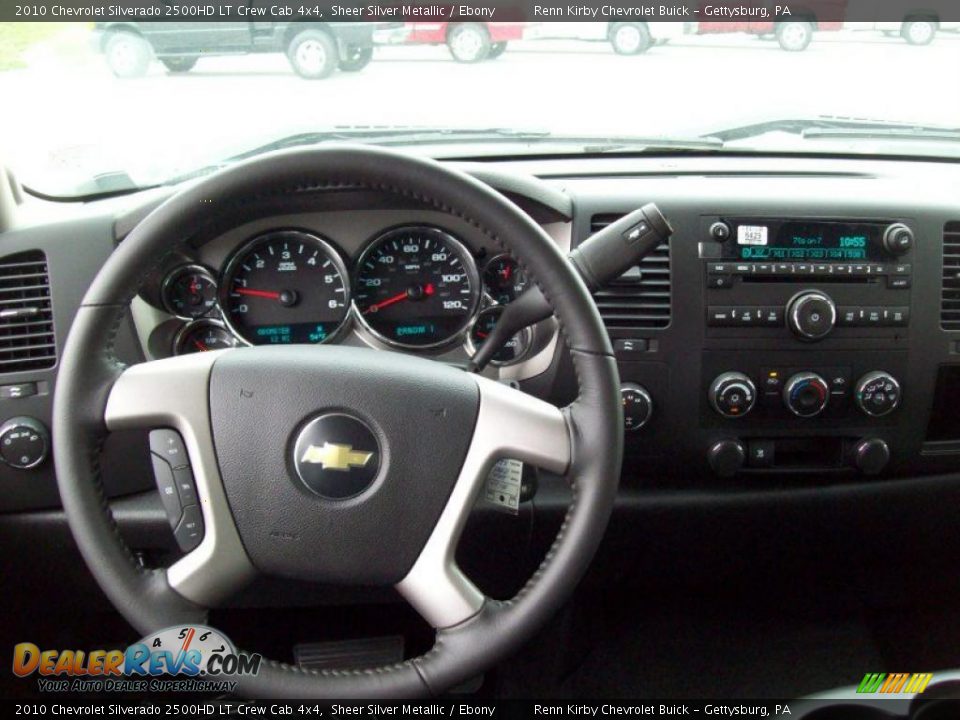 2010 Chevrolet Silverado 2500HD LT Crew Cab 4x4 Sheer Silver Metallic / Ebony Photo #19