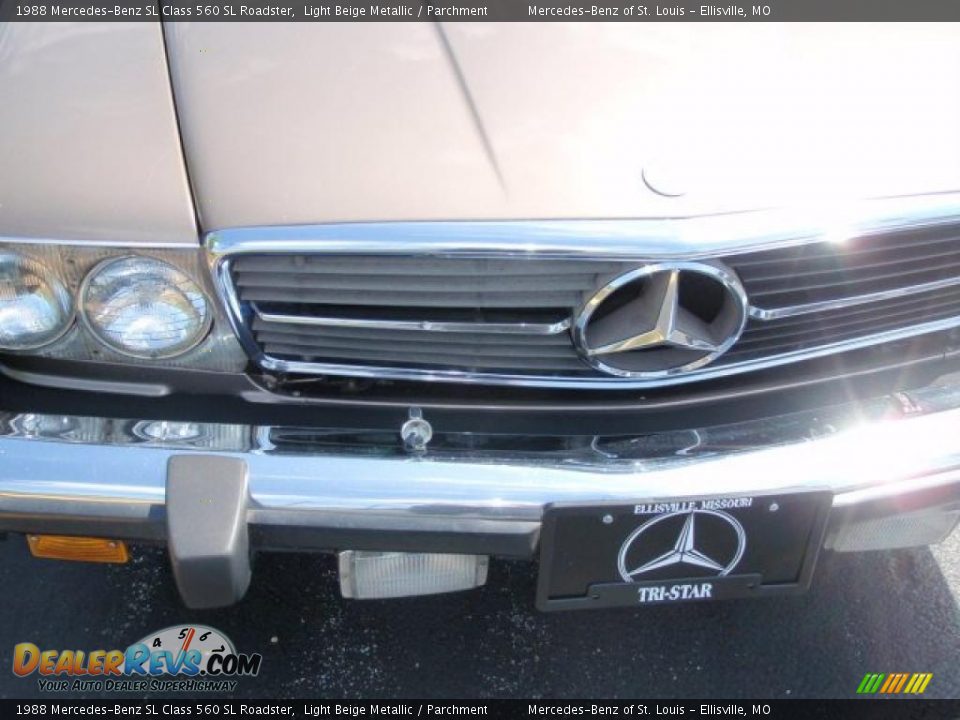 1988 Mercedes-Benz SL Class 560 SL Roadster Light Beige Metallic / Parchment Photo #5