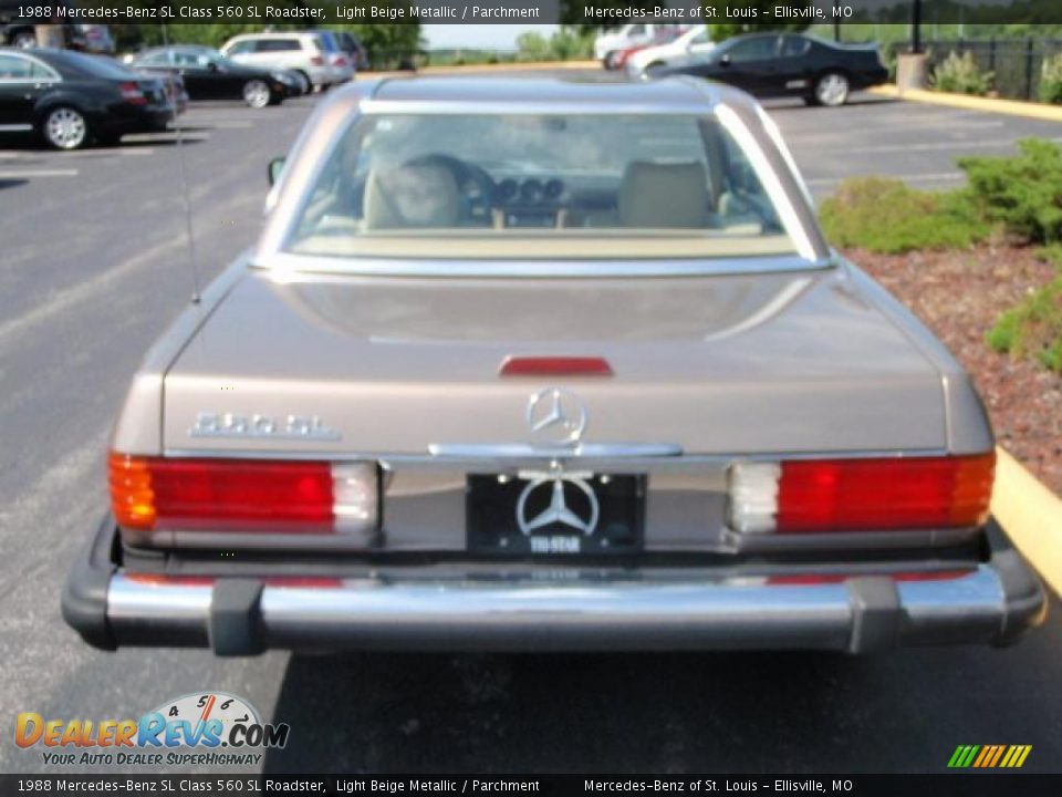 1988 Mercedes-Benz SL Class 560 SL Roadster Light Beige Metallic / Parchment Photo #19