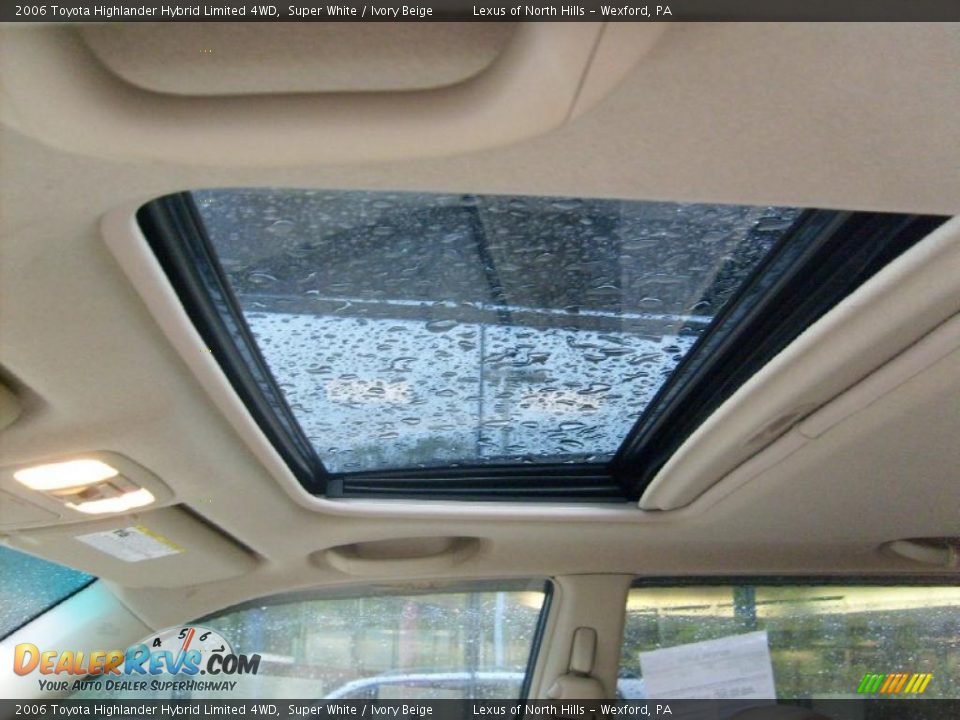 2006 Toyota Highlander Hybrid Limited 4WD Super White / Ivory Beige Photo #10