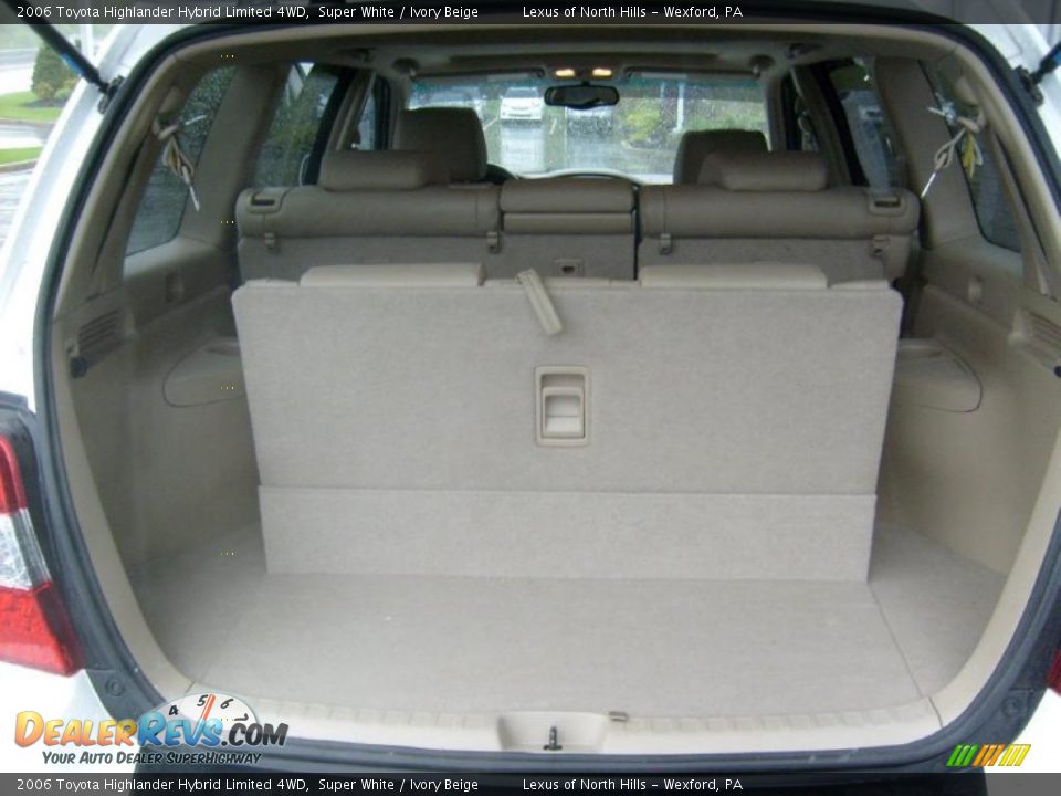 2006 Toyota Highlander Hybrid Limited 4WD Super White / Ivory Beige Photo #15