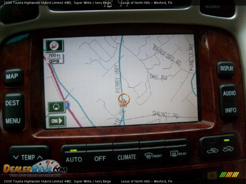 2006 Toyota Highlander Hybrid Limited 4WD Super White / Ivory Beige Photo #18