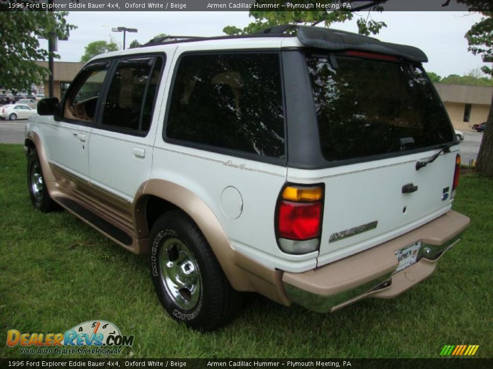 1996 Ford Explorer Eddie Bauer 4x4 Oxford White / Beige Photo #9