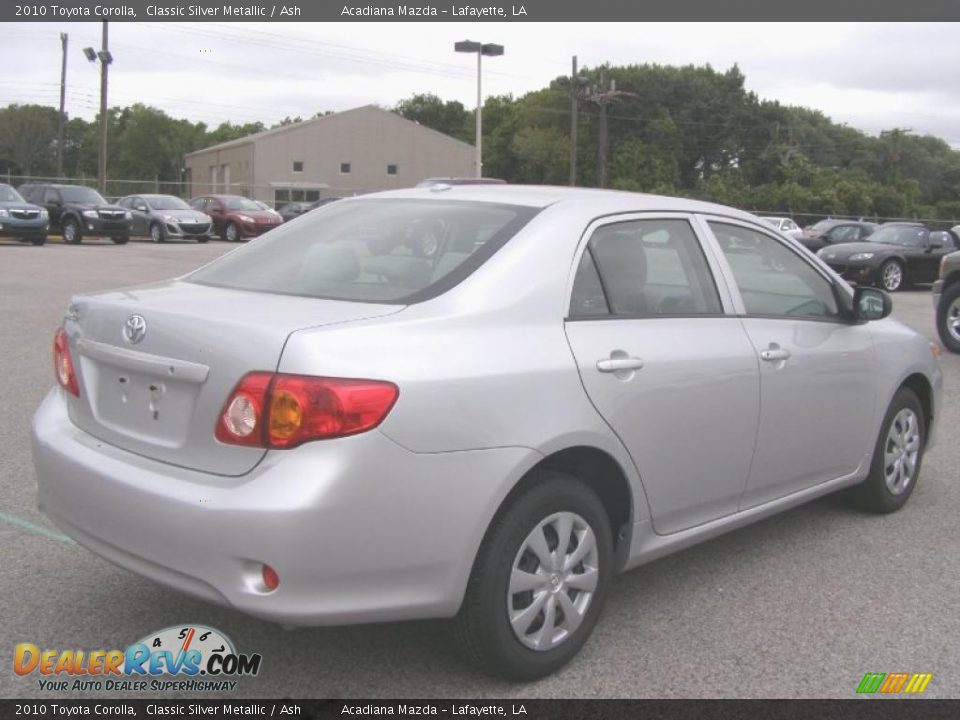2010 Toyota Corolla Classic Silver Metallic / Ash Photo #3