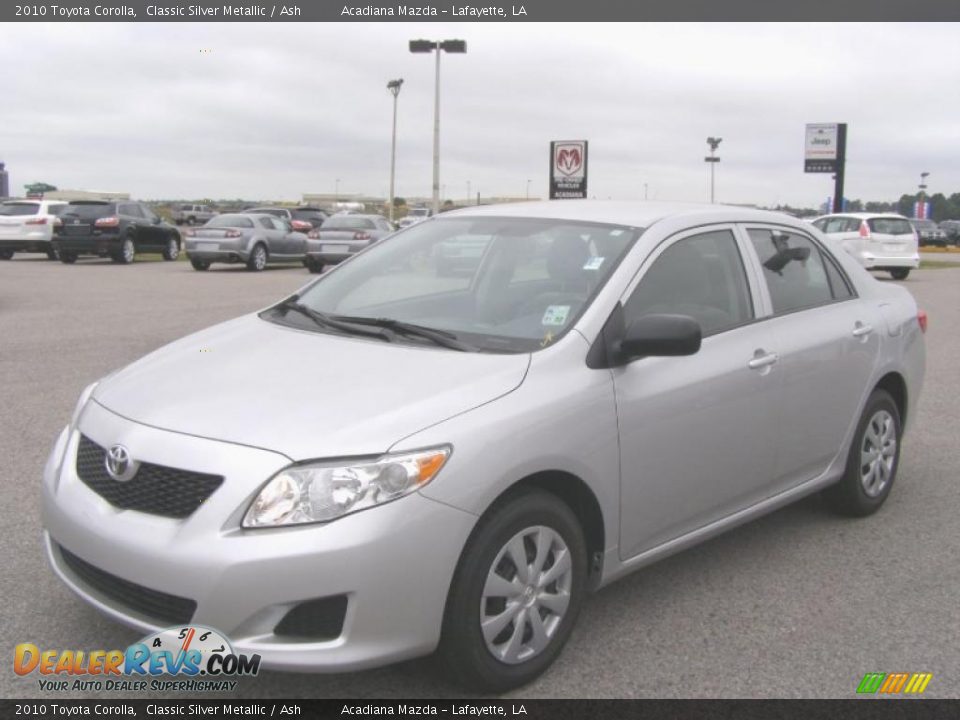 2010 Toyota Corolla Classic Silver Metallic / Ash Photo #7