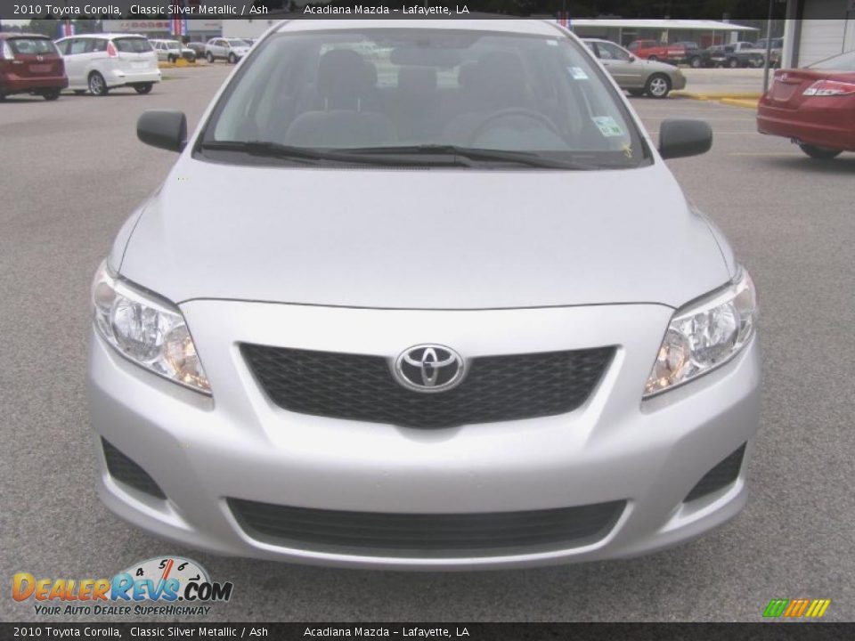 2010 Toyota Corolla Classic Silver Metallic / Ash Photo #8