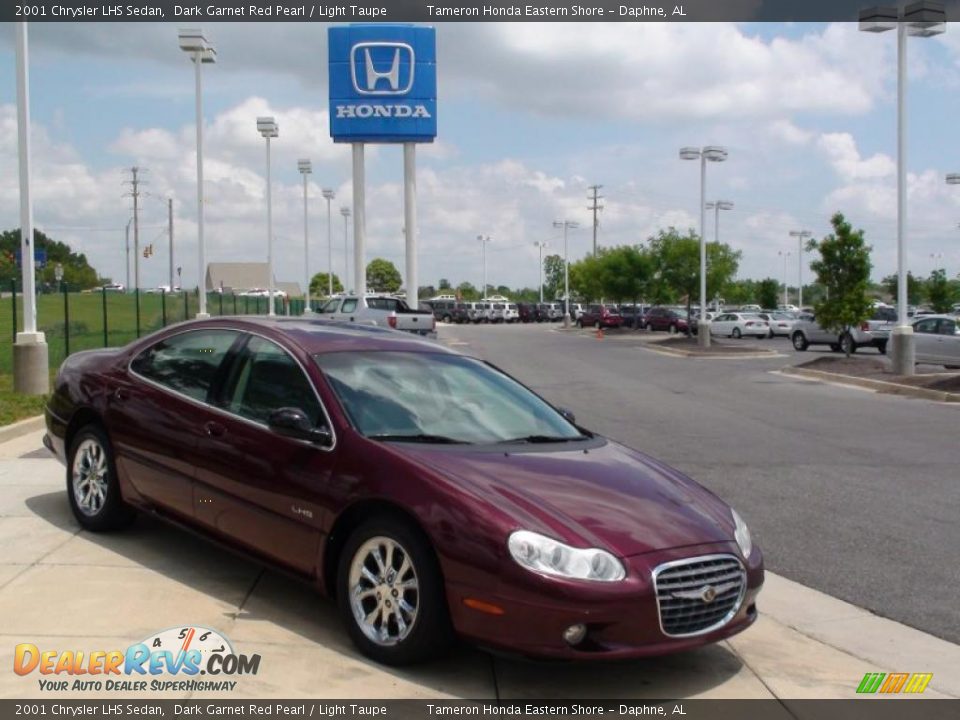 2001 Chrysler LHS Sedan Dark Garnet Red Pearl / Light Taupe Photo #2