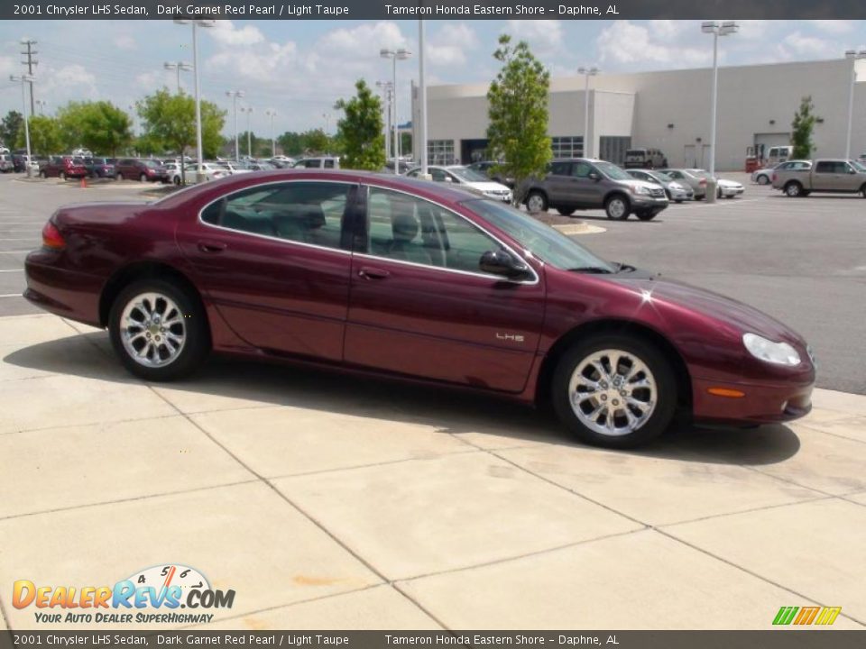 2001 Chrysler LHS Sedan Dark Garnet Red Pearl / Light Taupe Photo #4