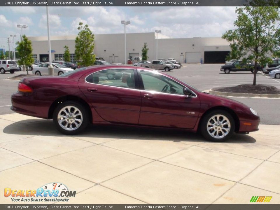 2001 Chrysler LHS Sedan Dark Garnet Red Pearl / Light Taupe Photo #5