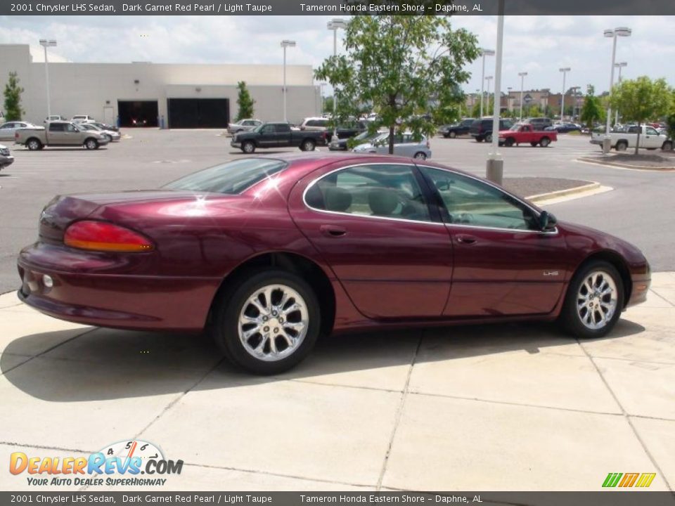 2001 Chrysler LHS Sedan Dark Garnet Red Pearl / Light Taupe Photo #6