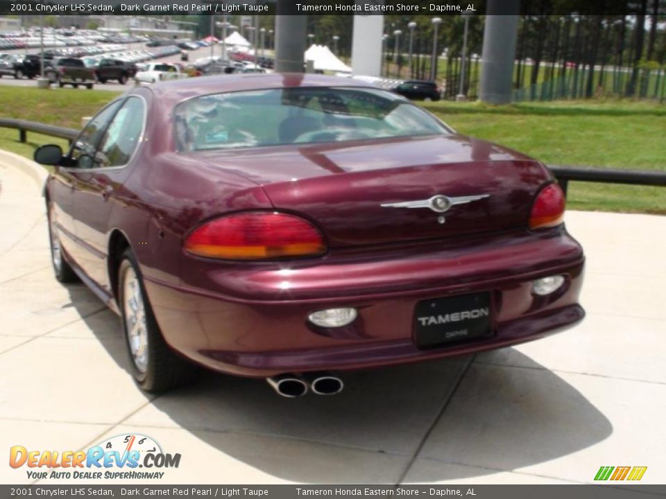 2001 Chrysler LHS Sedan Dark Garnet Red Pearl / Light Taupe Photo #8