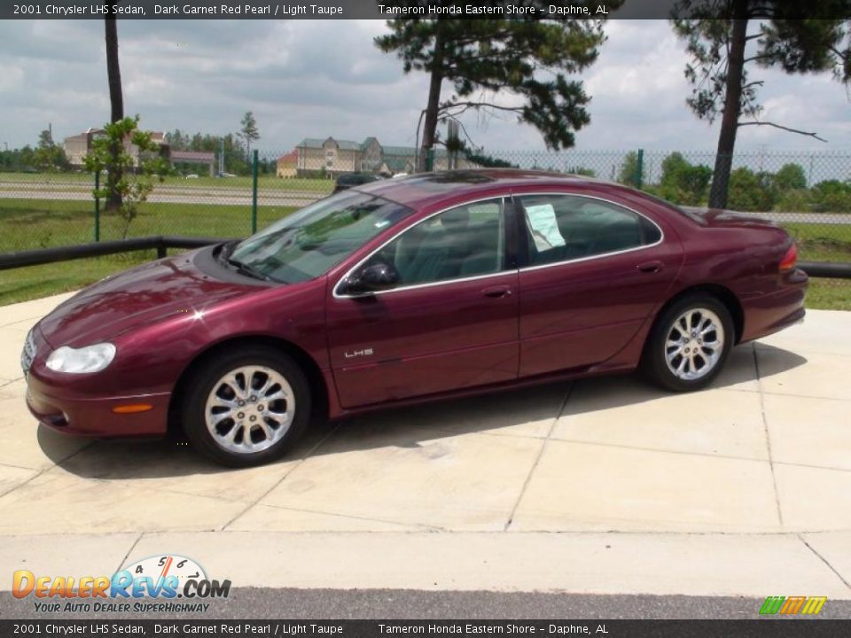 2001 Chrysler LHS Sedan Dark Garnet Red Pearl / Light Taupe Photo #11