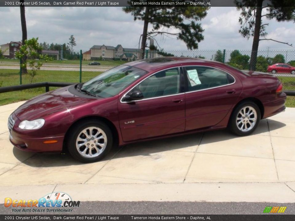 2001 Chrysler LHS Sedan Dark Garnet Red Pearl / Light Taupe Photo #12