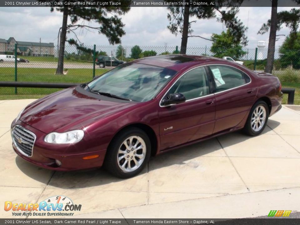 2001 Chrysler LHS Sedan Dark Garnet Red Pearl / Light Taupe Photo #13