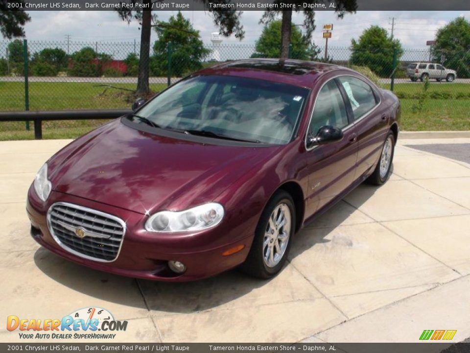 2001 Chrysler LHS Sedan Dark Garnet Red Pearl / Light Taupe Photo #14