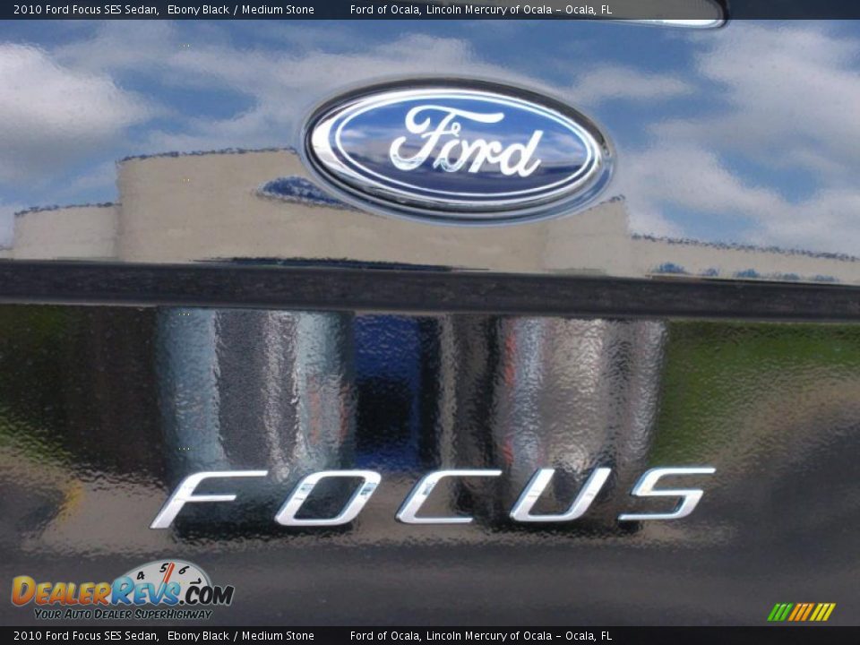 2010 Ford Focus SES Sedan Ebony Black / Medium Stone Photo #4