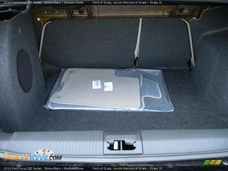 2010 Ford Focus SES Sedan Ebony Black / Medium Stone Photo #11