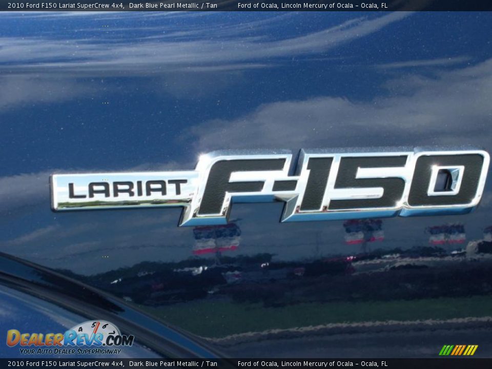 2010 Ford F150 Lariat SuperCrew 4x4 Dark Blue Pearl Metallic / Tan Photo #4
